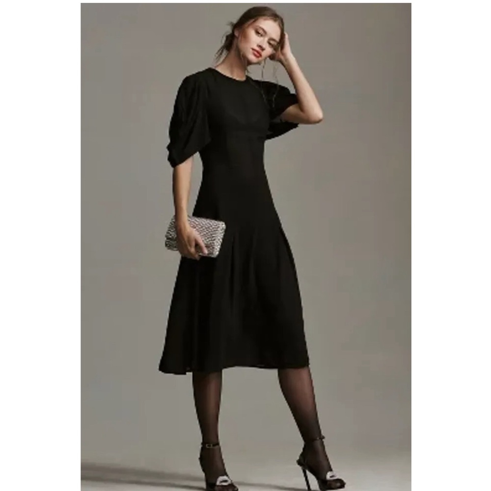 Anthropologie Modern Sheer Midi Dress - Picture 5 of 15